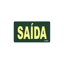 Placa Fotoluminescente Saída ( S12 ) 12 x 24 cm - 9322