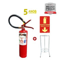 KIT Extintor Pó ABC SMART  PORTÁTIL   2,5Kg   VALIDADE 05 ANOS   2A 20BC   4045 - Incluso placa certificada e suporte tripé Zinco branco