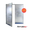 PORTA CORTA FOGO DUPLA P120 1800X2100X50MM C/ FECH / BATENTE / TRINCO  - ACABAMENTO EM CHAPA GALVANIZADA - 7622