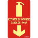 Placa Fotoluminescente Extintor de Àgua (AP) - 24x12cm ( E5 ) - 9559