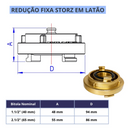 REDUÇÃO STORZ FIXA 2.1/2" X 1.1/2" - 7310