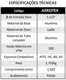 Esguicho formador e lançador de espuma - 1.1/2" Storz - KR-2 - 200 LPM  - 7569